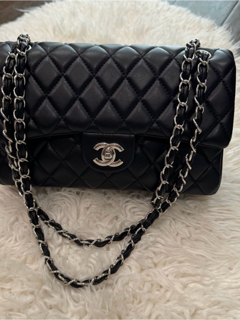Black Quilted Bag